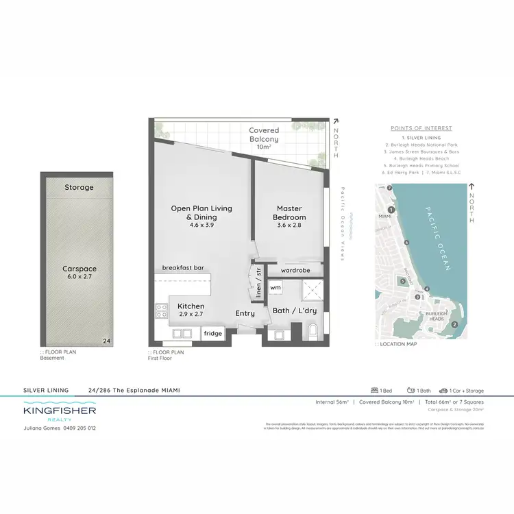Floorplan of Homely apartment listing, 24/286 The Esplanade, Miami QLD 4220