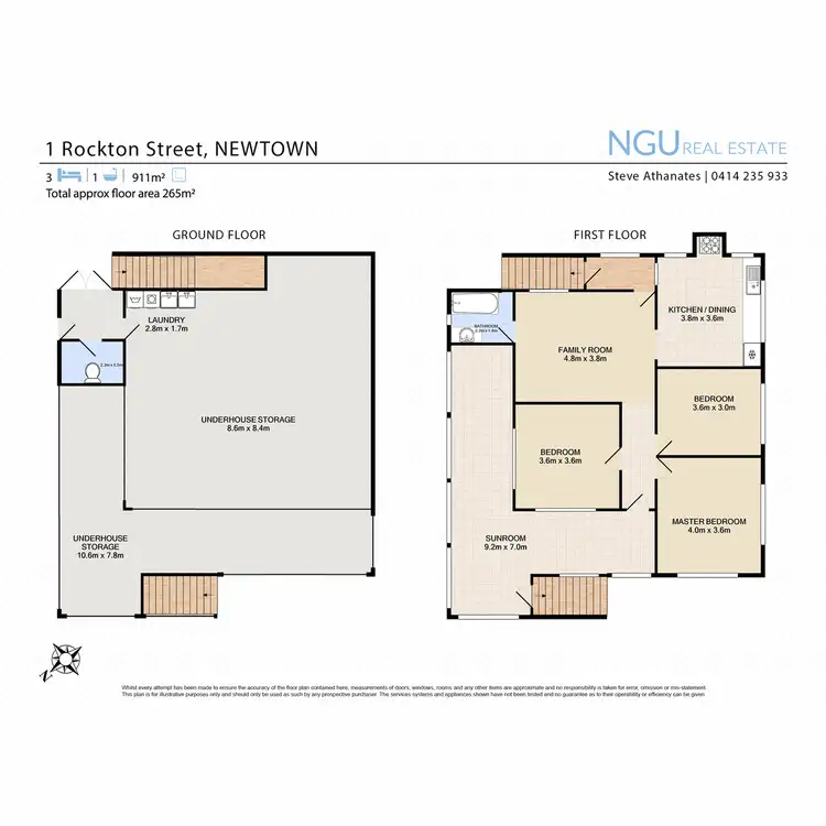 Floorplan of Homely house listing, 1 Rockton Street, Newtown QLD 4305