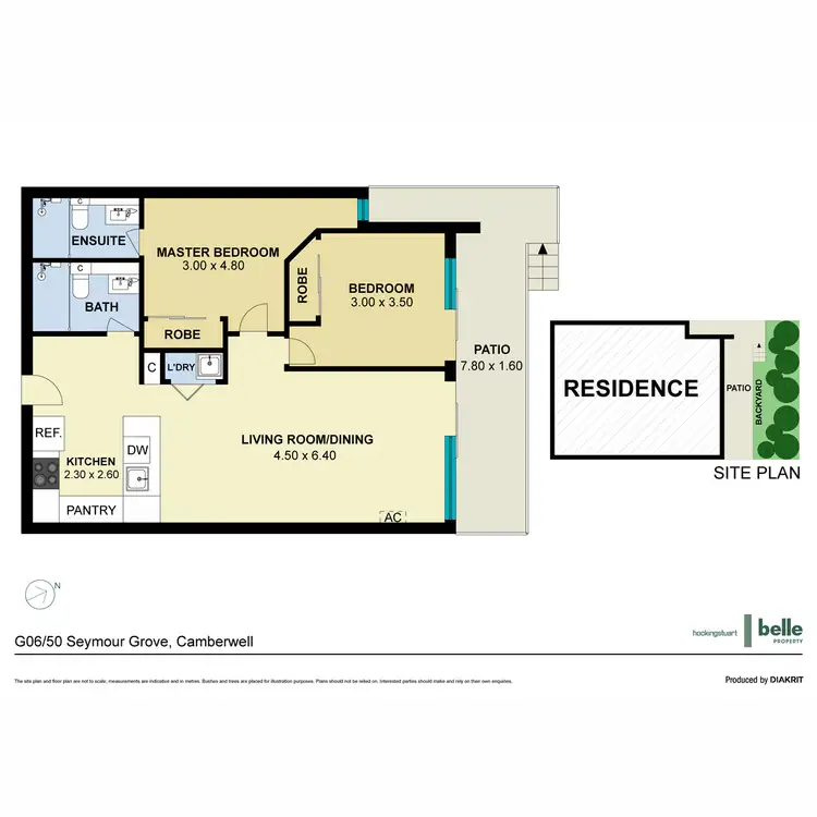 Floorplan of Homely apartment listing, G06/50 Seymour Grove, Camberwell VIC 3124