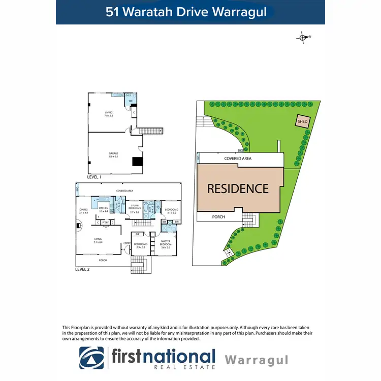 Floorplan of Homely house listing, 51 Waratah Drive, Warragul VIC 3820