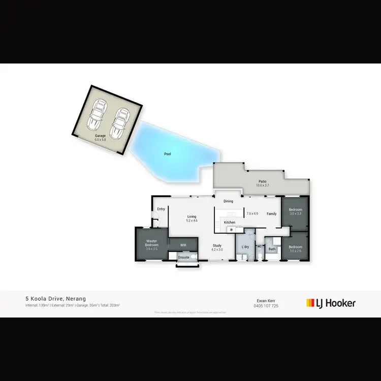 Floorplan of Homely house listing, 5 Koola Drive, Nerang QLD 4211