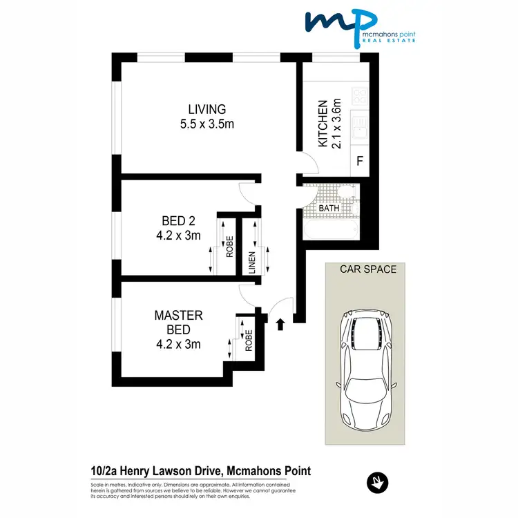 Floorplan of Homely apartment listing, 10/2a Henry Lawson Avenue, Mcmahons Point NSW 2060