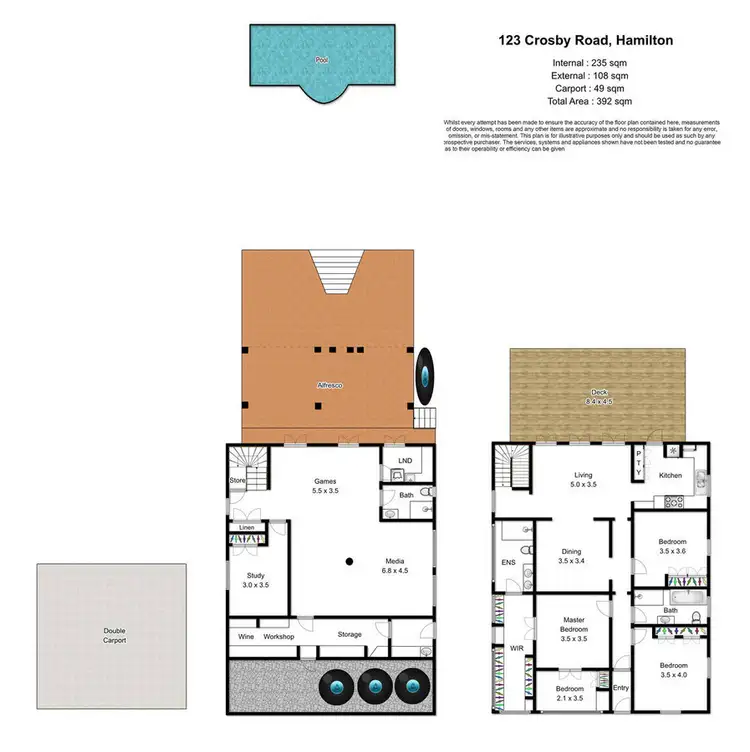 Floorplan of Homely house listing, 123 Crosby Road, Hamilton QLD 4007