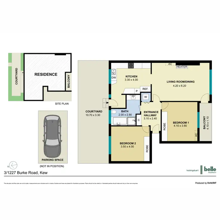 Floorplan of Homely apartment listing, 3/1227 Burke Road, Kew VIC 3101