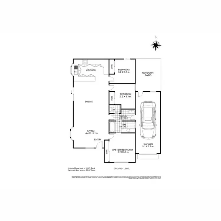 Floorplan of Homely house listing, Villa 104 Palm Lake Resort, Cranley QLD 4350