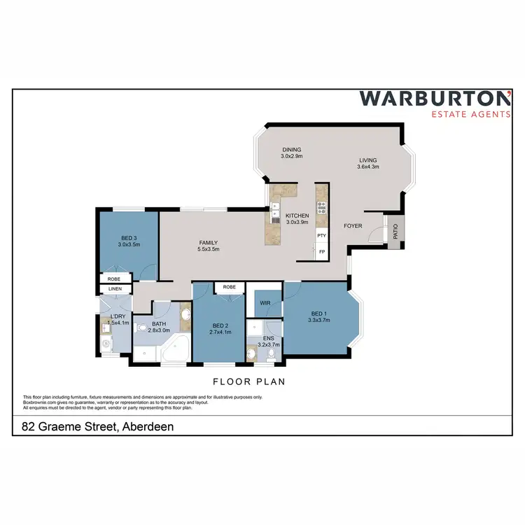 Floorplan of Homely house listing, 82 Graeme Street, Aberdeen NSW 2336