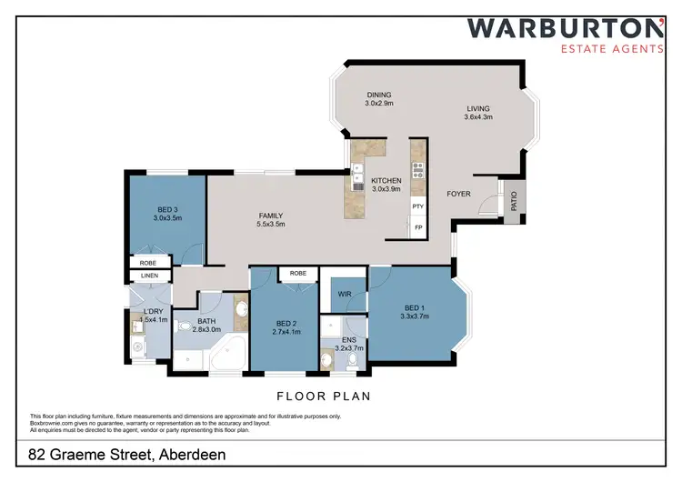 Floorplan of Homely house listing, 82 Graeme Street, Aberdeen NSW 2336