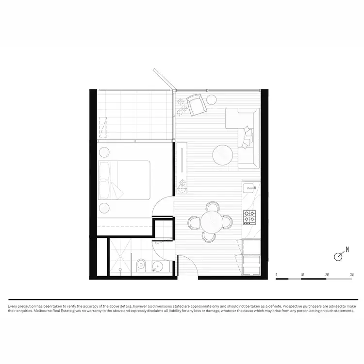 Floorplan of Homely apartment listing, 13/33 Blackwood Street, North Melbourne VIC 3051