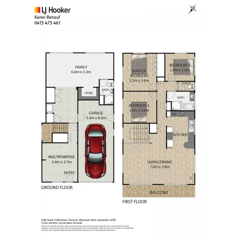 Floorplan of Homely house listing, 53A St Catherines Terrace, Wynnum QLD 4178