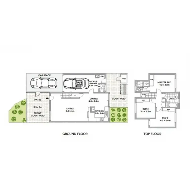Floorplan of Homely unit listing, 4/53 Shore Street East, Cleveland QLD 4163