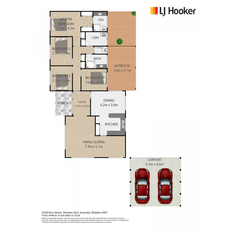 Floorplan of Homely house listing, 21-23 Emu Street, Sheldon QLD 4157
