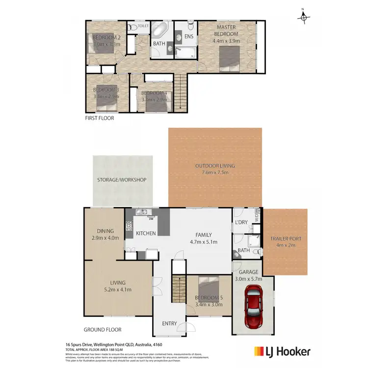 Floorplan of Homely house listing, 16 Spurs Drive, Wellington Point QLD 4160