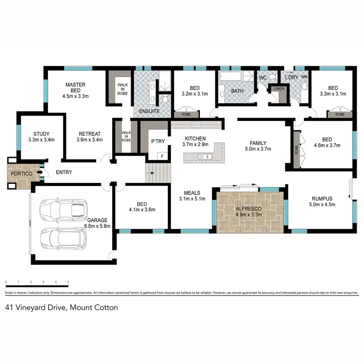Floorplan of Homely house listing, 41 Vineyard Drive, Mount Cotton QLD 4165