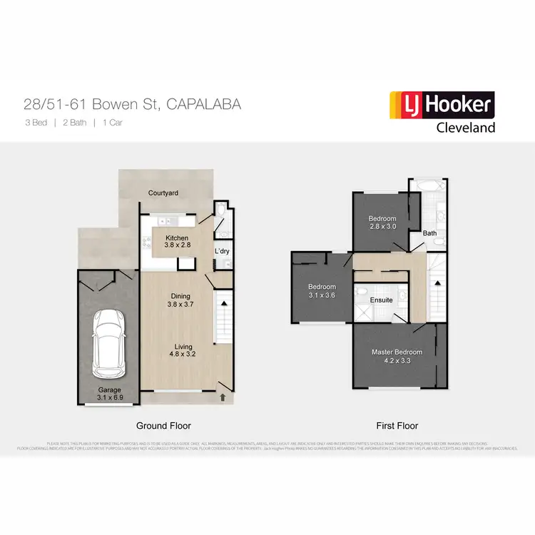 Floorplan of Homely townhouse listing, 28/51-61 Bowen Street, Capalaba QLD 4157