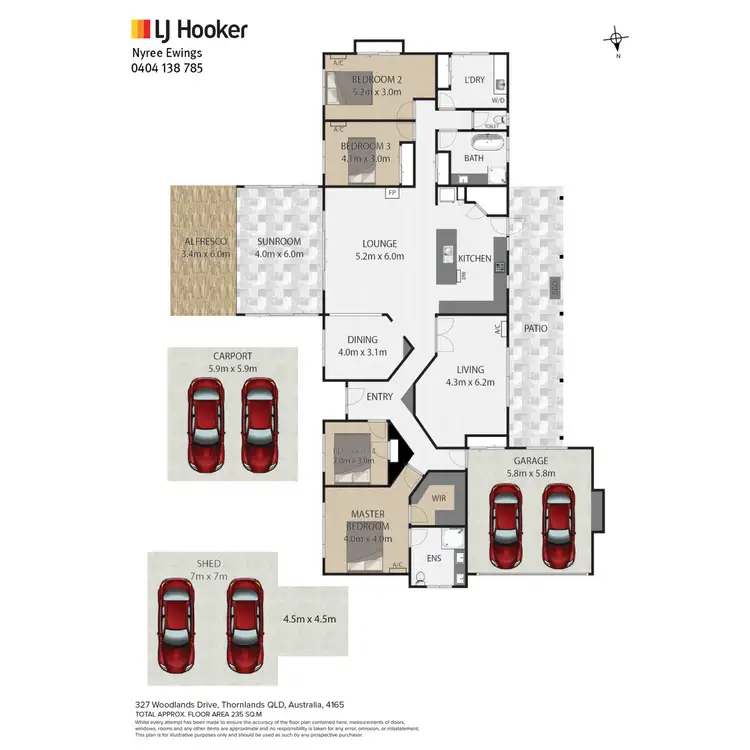 Floorplan of Homely house listing, 327 Woodlands Drive, Sheldon QLD 4157