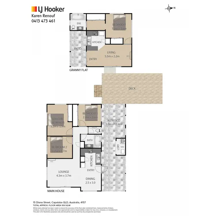 Floorplan of Homely house listing, 15 Diana Street, Capalaba QLD 4157