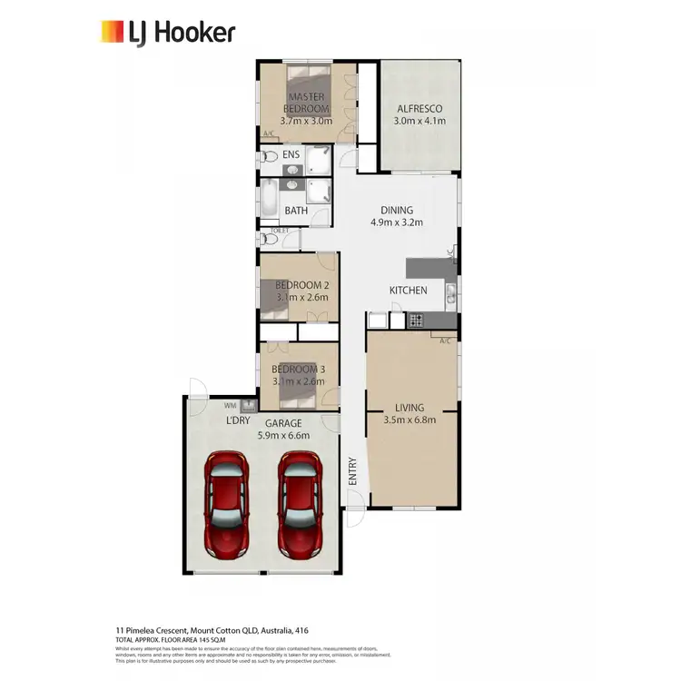 Floorplan of Homely house listing, 11 Pimelea Crescent, Mount Cotton QLD 4165