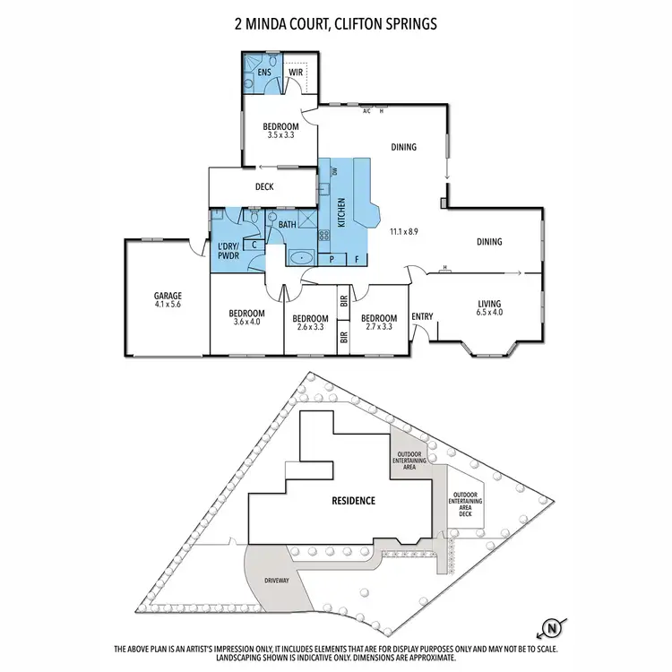 Floorplan of Homely house listing, 2 Minda Court, Clifton Springs VIC 3222