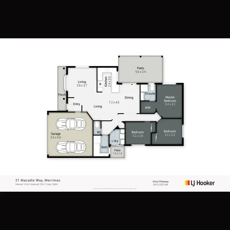 Floorplan of Homely house listing, 21 Macadie Way, Merrimac QLD 4226