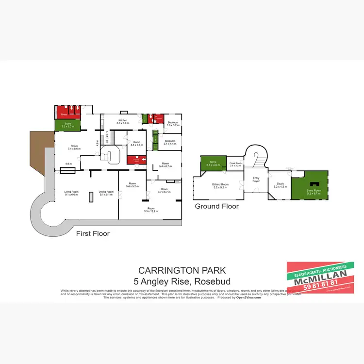 Floorplan of Homely house listing, 5 Angley Rise, Rosebud VIC 3939