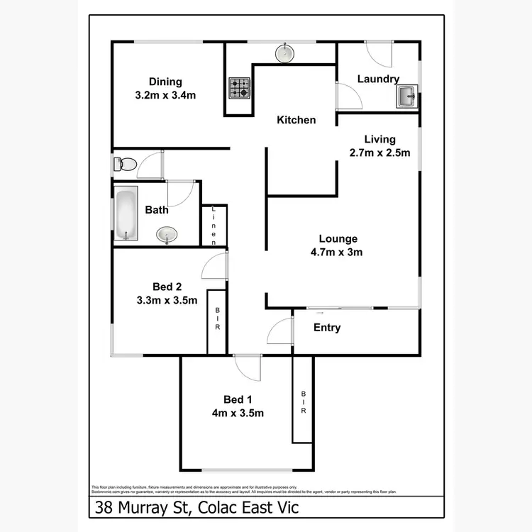 Floorplan of Homely house listing, 38 Murray Street East, Colac VIC 3250