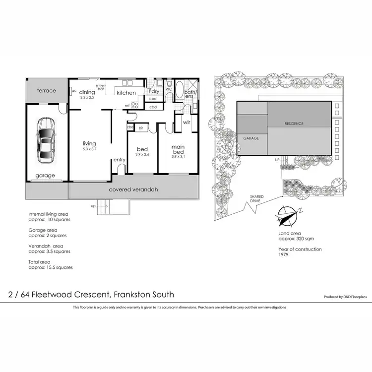 Floorplan of Homely unit listing, 2/64 Fleetwood Crescent, Frankston South VIC 3199