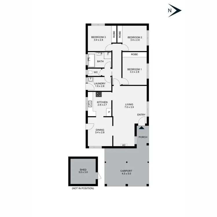Floorplan of Homely house listing, 34 Branson Street, Rosebud VIC 3939