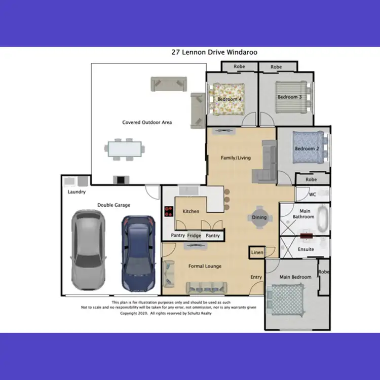 Floorplan of Homely house listing, 27 Lennon Drive, Windaroo QLD 4207