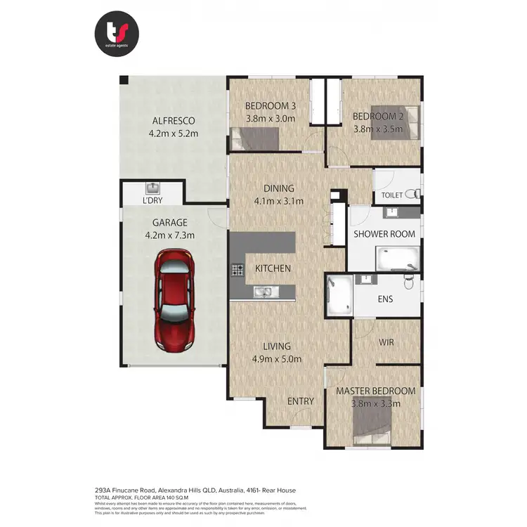 Floorplan of Homely house listing, 293a Finucane Road, Alexandra Hills QLD 4161