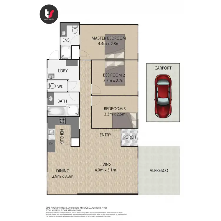Floorplan of Homely house listing, 293 Finucane Road, Alexandra Hills QLD 4161