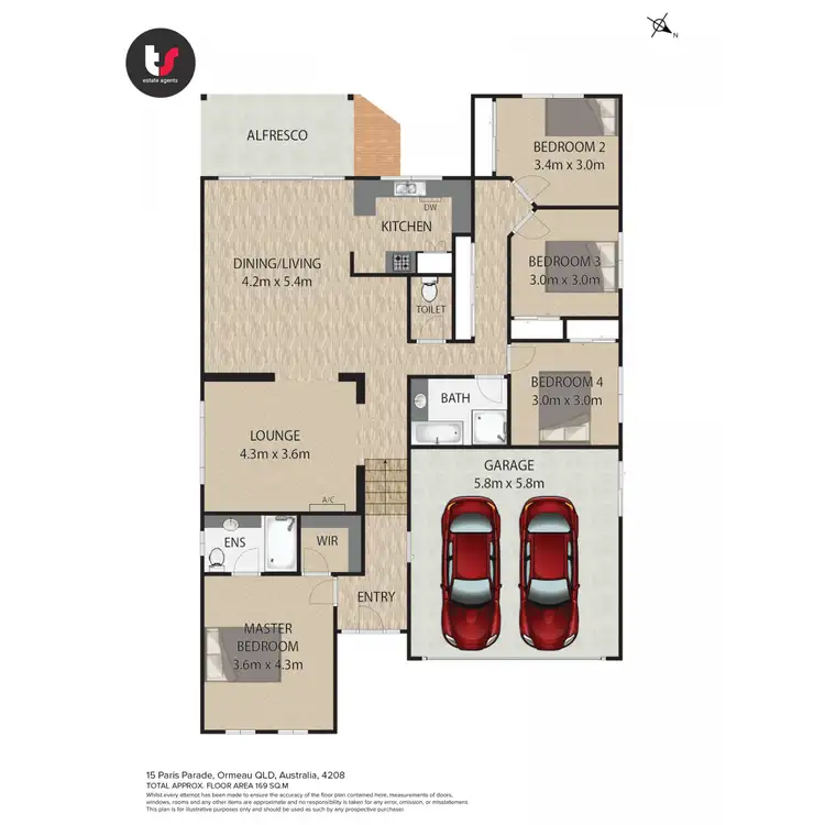 Floorplan of Homely house listing, 15 Paris Parade, Ormeau QLD 4208