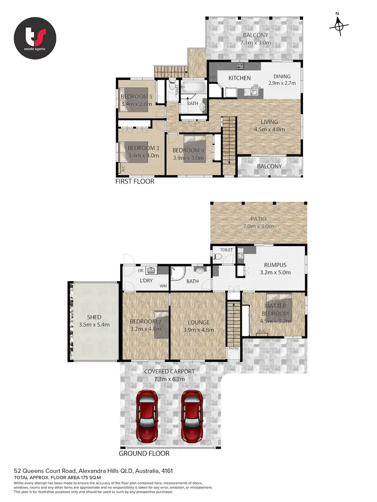 Floorplan of Homely house listing, 52 Queens Court Road, Alexandra Hills QLD 4161