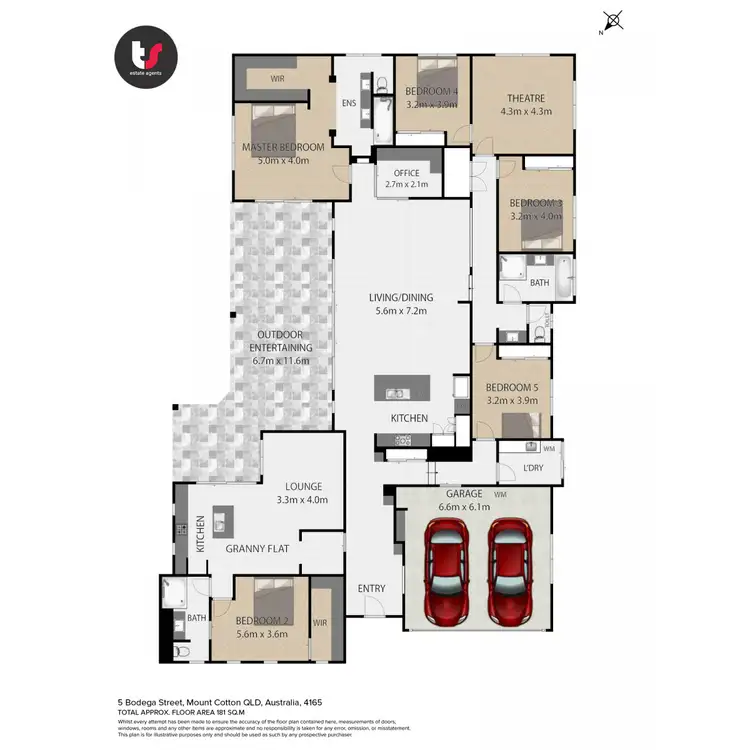 Floorplan of Homely house listing, 5 Bodega Street, Mount Cotton QLD 4165