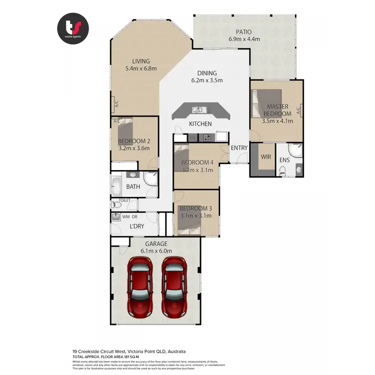 Floorplan of Homely house listing, 19 Creekside Circuit West, Victoria Point QLD 4165