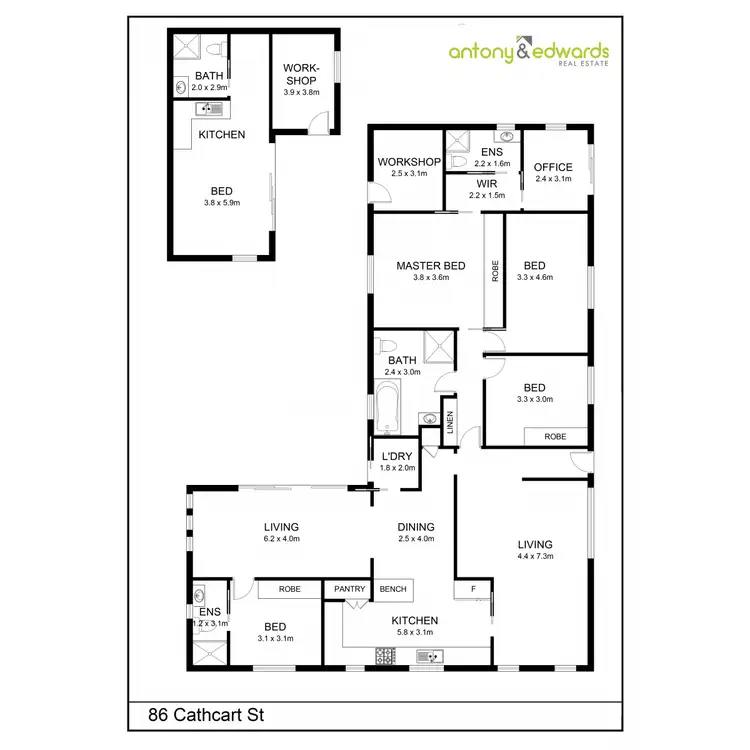 Floorplan of Homely house listing, 86 Cathcart Street, Goulburn NSW 2580