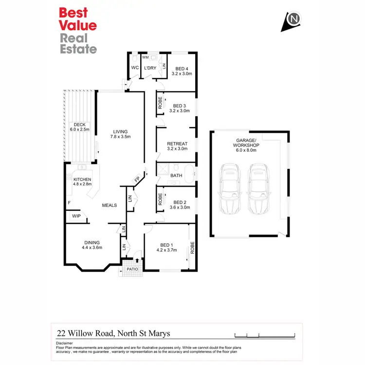 Floorplan of Homely house listing, 22 Willow Road, North St Marys NSW 2760