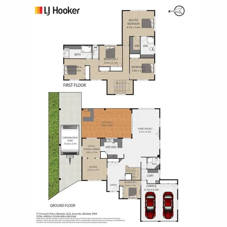 Floorplan of Homely house listing, 17 Creswick Place, Birkdale QLD 4159