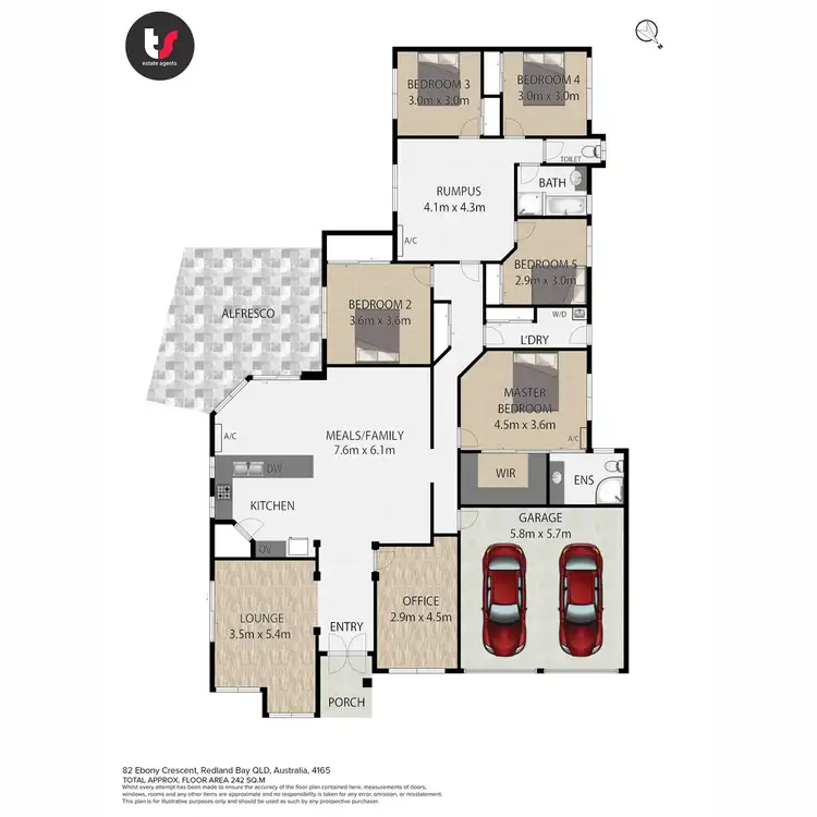 Floorplan of Homely house listing, 81 Ebony Crescent, Redland Bay QLD 4165