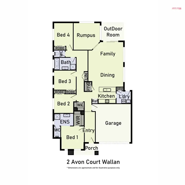 Floorplan of Homely house listing, 2 Avon Court, Wallan VIC 3756