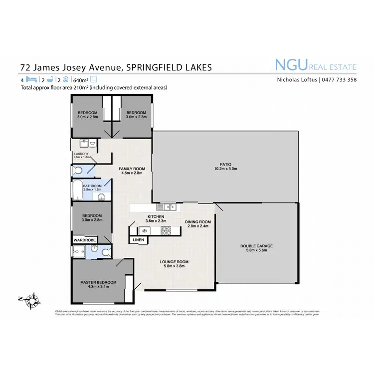 Floorplan of Homely house listing, 72 James Josey Avenue, Springfield Lakes QLD 4300