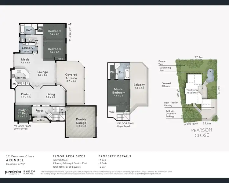 Floorplan of Homely house listing, 12 Pearson Close, Arundel QLD 4214