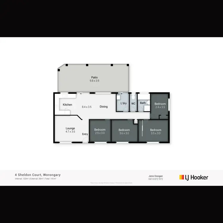 Floorplan of Homely house listing, 4 Sheldon Court, Worongary QLD 4213