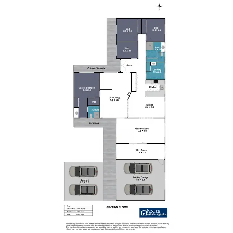 Floorplan of Homely rural property listing, 185 Evans Road, Kleinton QLD 4352