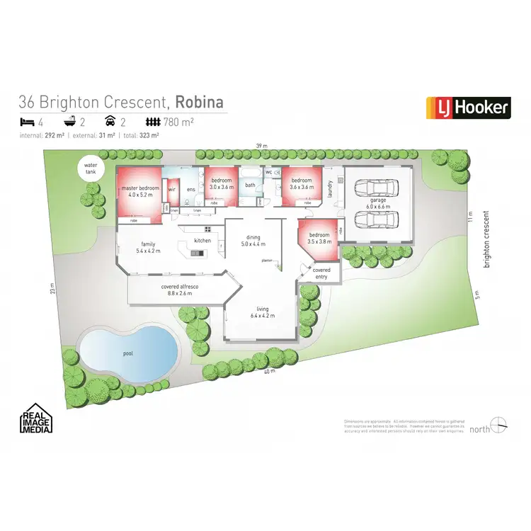 Floorplan of Homely house listing, 36 Brighton Crescent, Robina QLD 4226