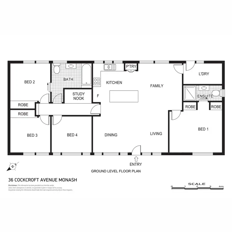 Floorplan of Homely house listing, 36 Cockcroft Avenue, Monash ACT 2904