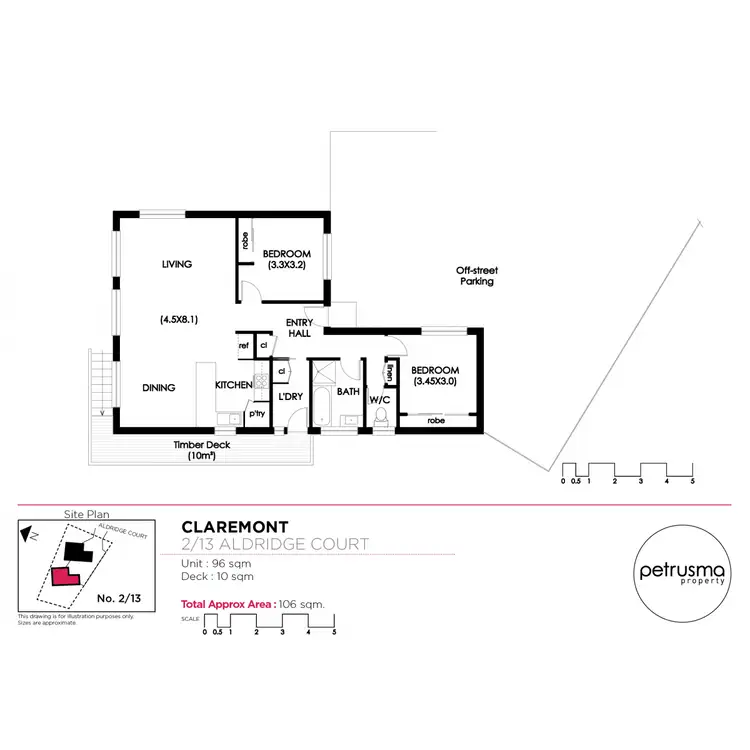 Floorplan of Homely house listing, 2/13 Aldridge Court, Claremont TAS 7011