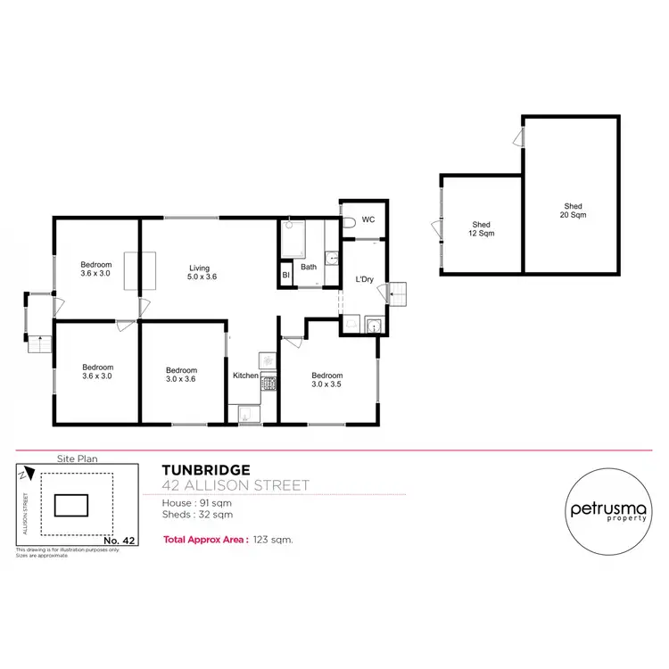 Floorplan of Homely house listing, 42 Allison Street, Tunbridge TAS 7120