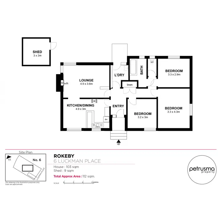 Floorplan of Homely house listing, 6 Luckman Place, Rokeby TAS 7019