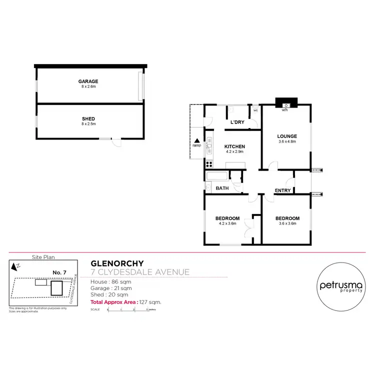 Floorplan of Homely house listing, 7 Clydesdale Avenue, Glenorchy TAS 7010