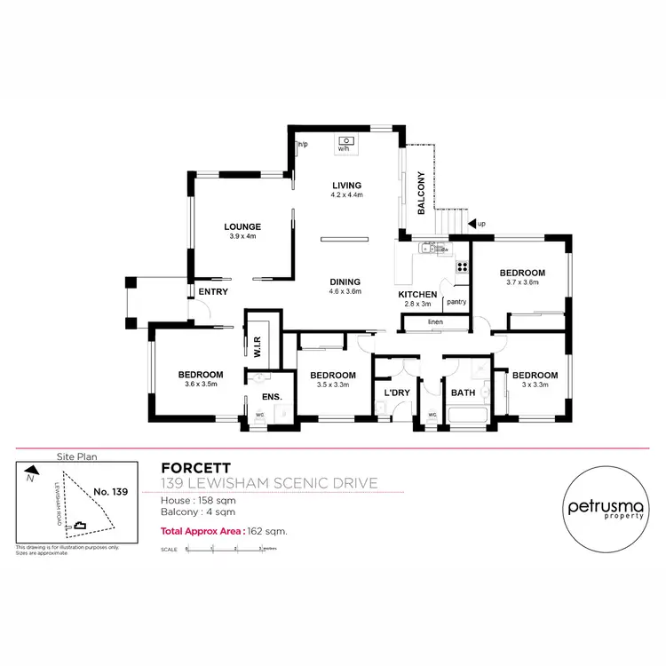 Floorplan of Homely house listing, 139 Lewisham Road, Forcett TAS 7173